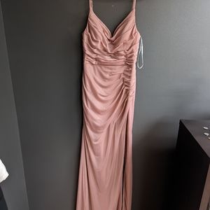 Azazie size 8 Deandra dusty rose bridesmaid dress